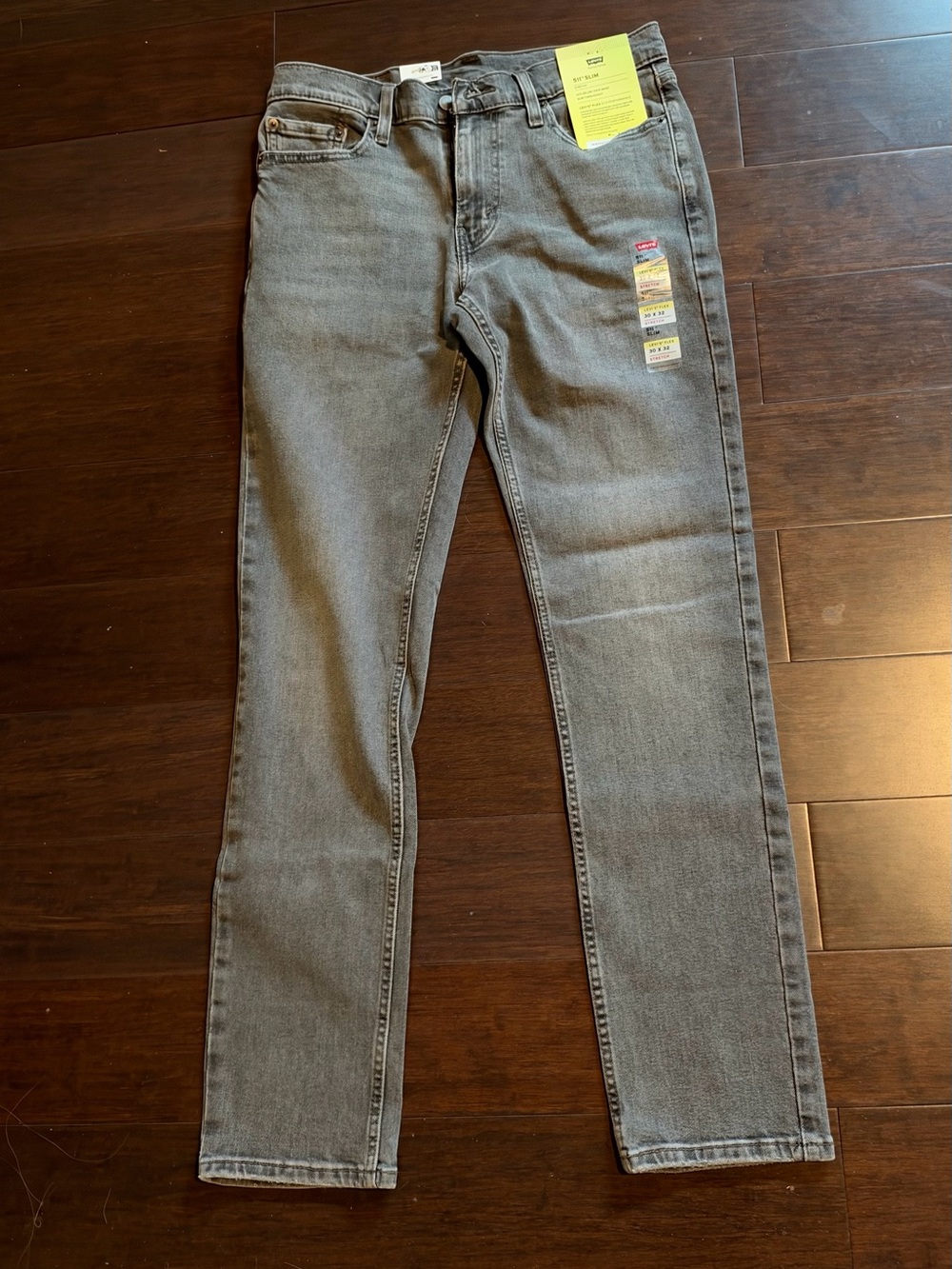 NWT - Levi's Men's 511 Slim Straight Jeans in Gray - 30x32